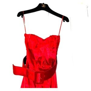 Strapless Red Dress